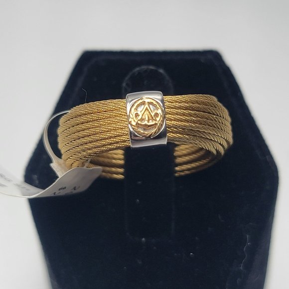 Alor Jewelry - Alor Classique Cable ring with 18K gold accent